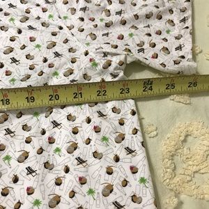 Mens 1764 Golf polo XL beach chairs palm trees beer bottles